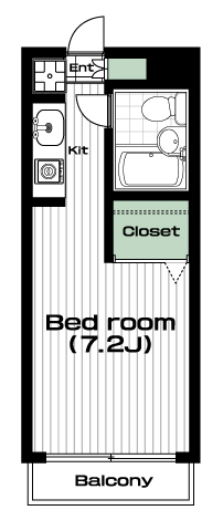 高井戸駅の賃貸 50,000円 間取り図