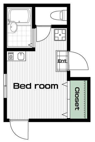 武蔵小金井駅の賃貸 58,000円 間取り図