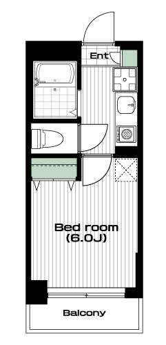 上板橋駅の賃貸 68,000円 間取り図
