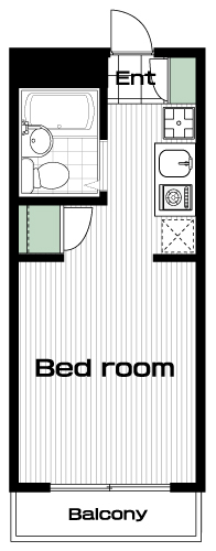 上北沢駅の賃貸 53,000円 間取り図