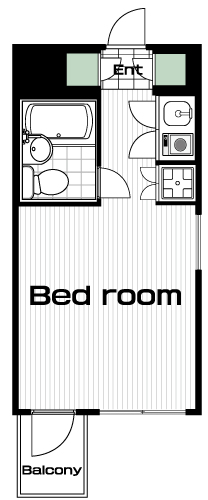 恵比寿駅の賃貸 70,000円 間取り図