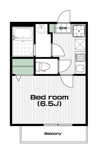 鶴瀬駅の賃貸 54,000円 間取り図