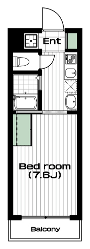 西荻窪駅の賃貸 74,000円 間取り図