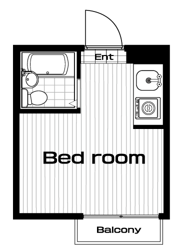 駒沢大学駅の賃貸 39,000円 間取り図