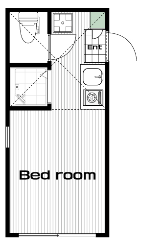 高円寺駅の賃貸 65,000円 間取り図