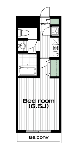川口駅の賃貸 59,000円 間取り図