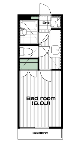 和光市駅の賃貸 53,000円 間取り図