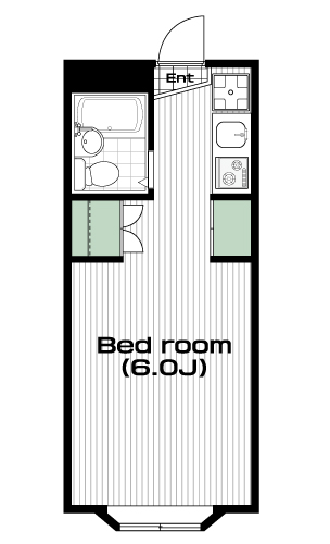 南与野駅の賃貸 31,000円 間取り図