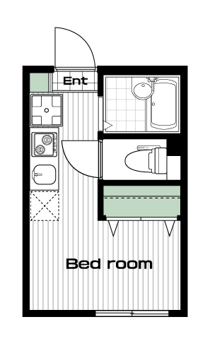 茗荷谷駅の賃貸 72,000円 間取り図