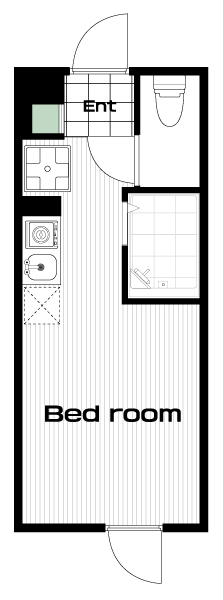 三鷹駅の賃貸 64,000円 間取り図