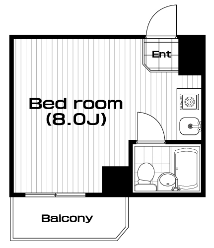 調布駅の賃貸 49,000円 間取り図
