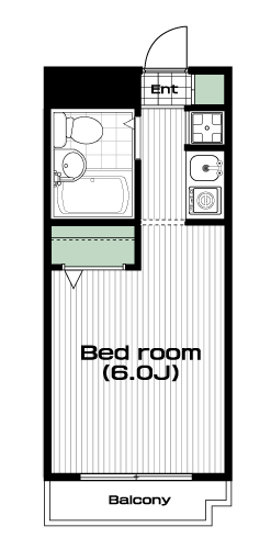 蓮根駅の賃貸 55,000円 間取り図