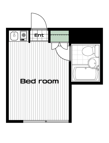 茗荷谷駅の賃貸 58,000円 間取り図