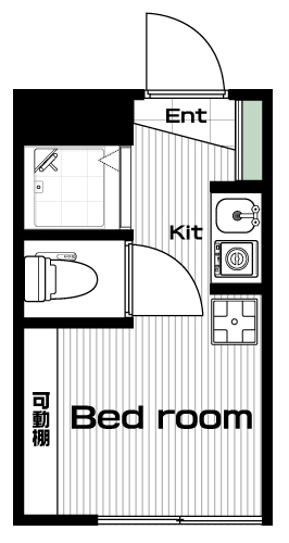 世田谷駅の賃貸 62,000円 間取り図