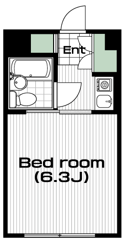 新宿駅の賃貸 70,000円 間取り図