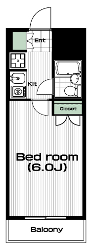 新百合ヶ丘駅の賃貸 48,000円 間取り図