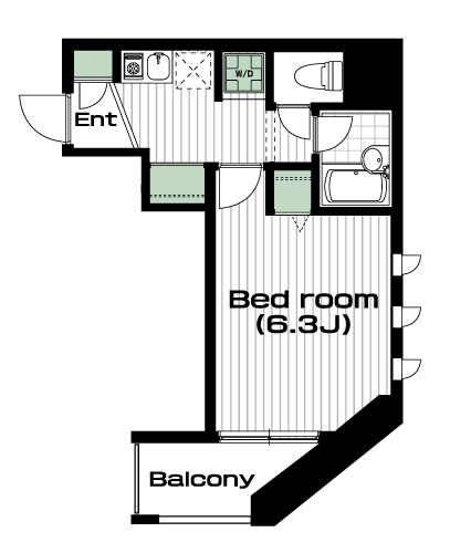 大塚駅の賃貸 52,000円 間取り図