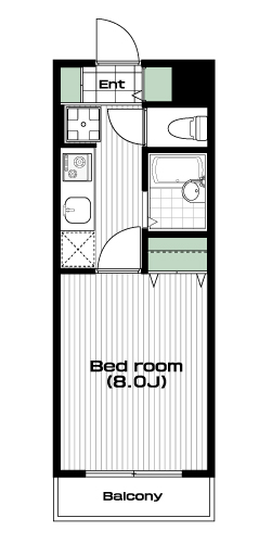 志木駅の賃貸 68,000円 間取り図