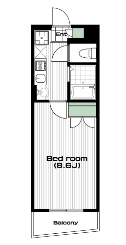 板橋区役所前駅の賃貸 71,000円 間取り図