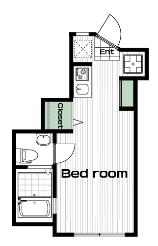 洗足池駅の賃貸 85,000円 間取り図