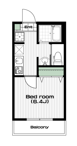 志木駅の賃貸 67,000円 間取り図