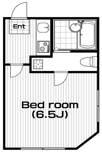 多磨駅の賃貸 60,000円 間取り図