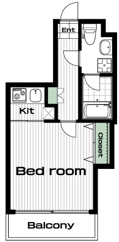 向ヶ丘遊園駅の賃貸 75,000円 間取り図