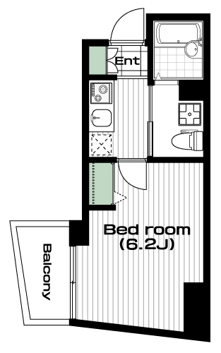 池袋駅の賃貸 70,000円 間取り図