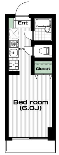 登戸駅の賃貸 62,000円 間取り図
