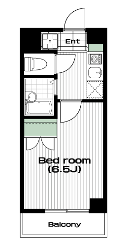 中板橋駅の賃貸 63,000円 間取り図