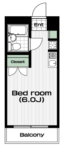 西武柳沢駅の賃貸 42,000円 間取り図