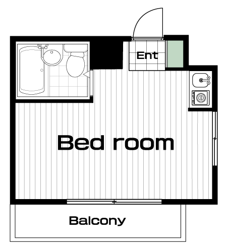 用賀駅の賃貸 57,000円 間取り図
