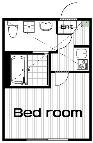 武蔵関駅の賃貸 67,000円 間取り図