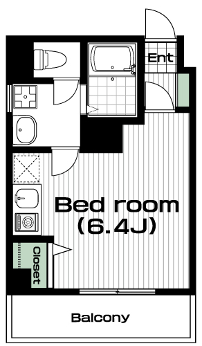 八王子駅の賃貸 61,000円 間取り図