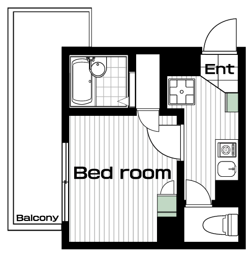 高田馬場駅の賃貸 75,000円 間取り図