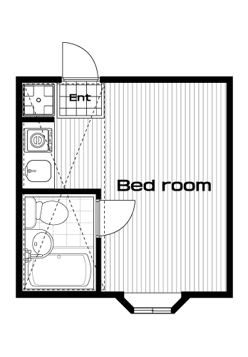練馬駅の賃貸 45,000円 間取り図
