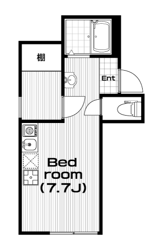 西永福駅の賃貸 71,000円 間取り図