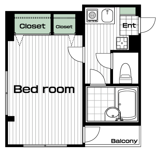 高円寺駅の賃貸 85,000円 間取り図