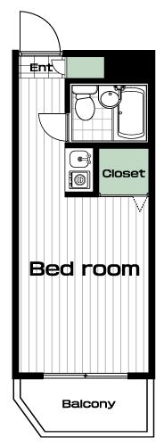 三軒茶屋駅の賃貸 51,500円 間取り図