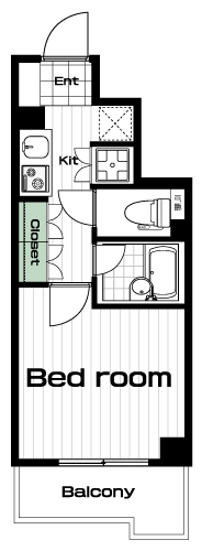 大崎駅の賃貸 84,600円 間取り図