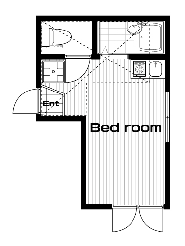 護国寺駅の賃貸 65,000円 間取り図