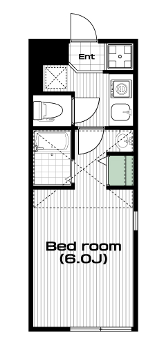 護国寺駅の賃貸 79,000円 間取り図