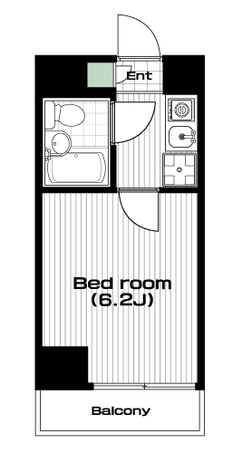 椎名町駅の賃貸 64,000円 間取り図
