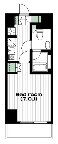 溝の口駅の賃貸 89,000円 間取り図