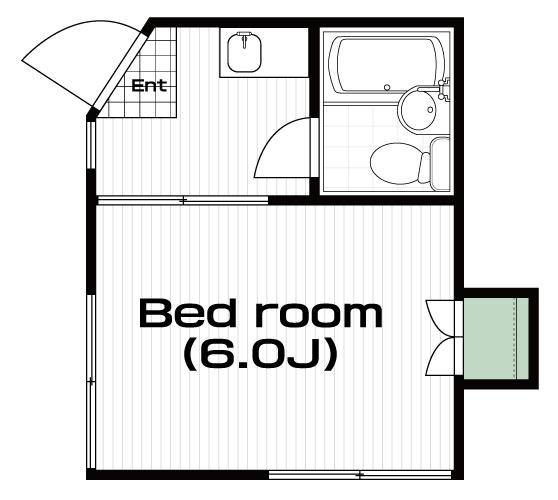 桜上水駅の賃貸 50,000円 間取り図
