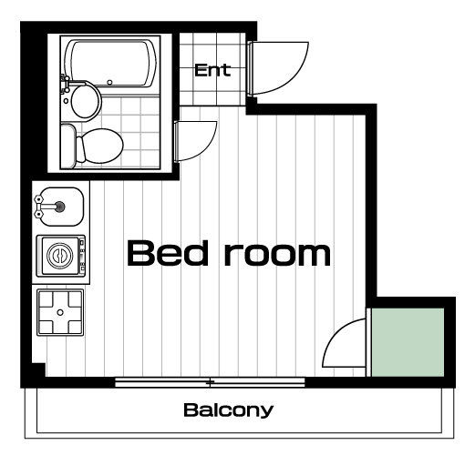 梅ヶ丘駅の賃貸 44,000円 間取り図