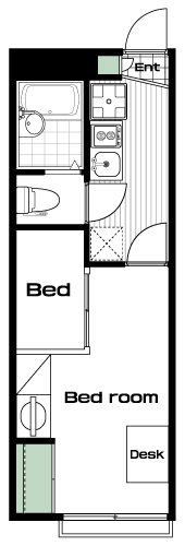 八王子みなみ野駅の賃貸 64,000円 間取り図