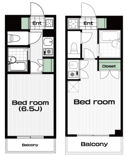 三鷹駅の賃貸 75,000円 間取り図