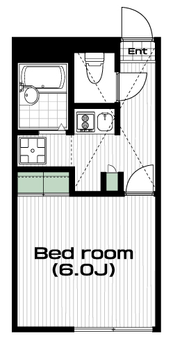 武蔵境駅の賃貸 66,000円 間取り図
