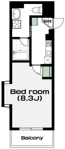 溝の口駅の賃貸 75,000円 間取り図